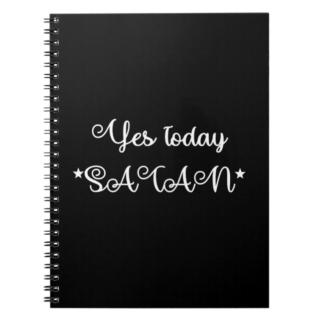 Cuaderno Sí Hoy Satanás (Frente)