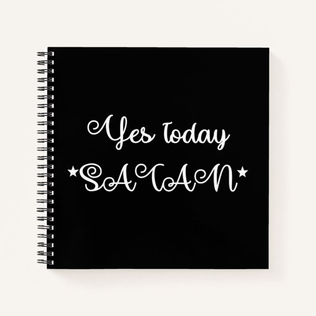 Cuaderno Sí Hoy Satanás (Anverso)