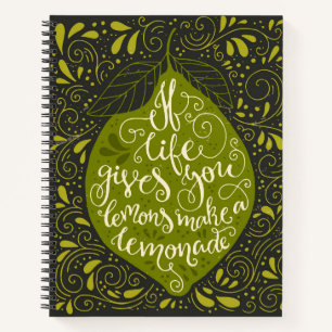 Cuaderno Si La Vida Te Da Lemones Hacen Una Lemonada
