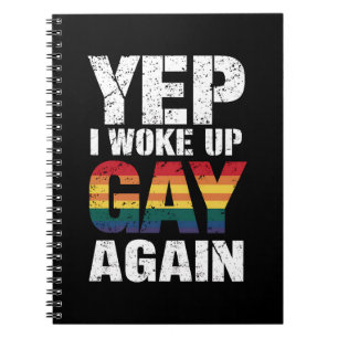 Cuaderno Sí, me desperté gay de nuevo Orgullo Arcoíris Quee