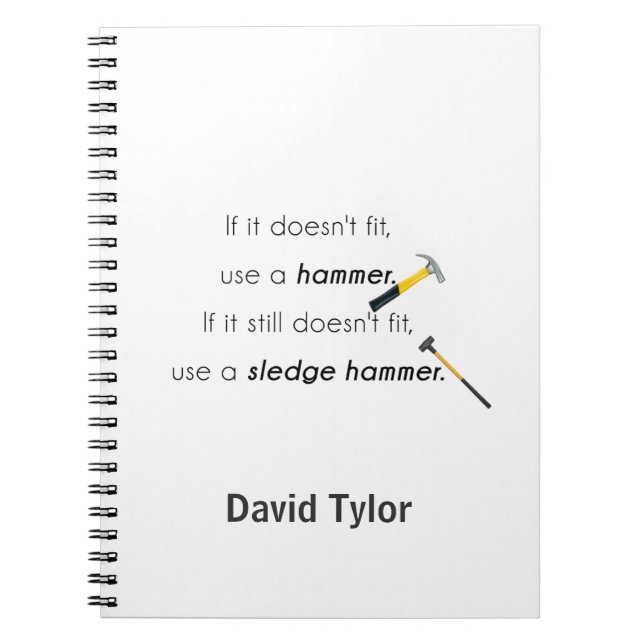 Cuaderno Si no encaja, (Frente)