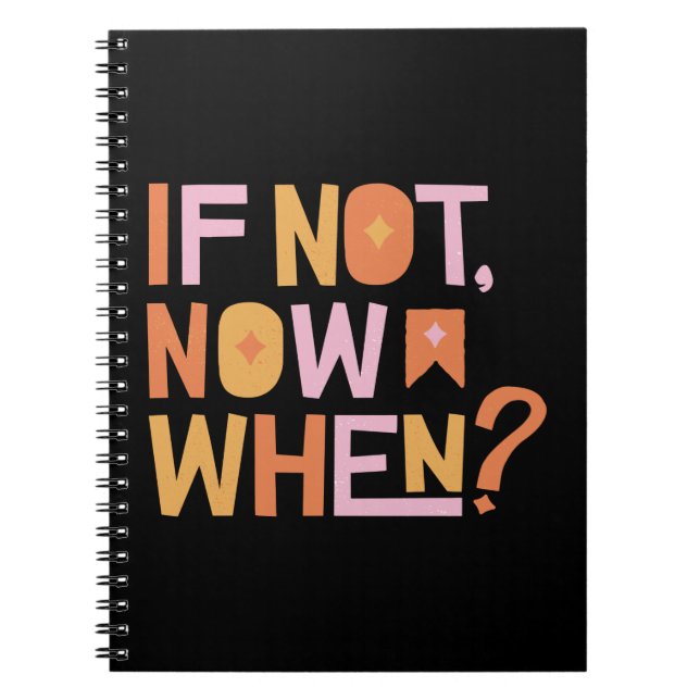 Cuaderno Si no es ahora cuando (Frente)