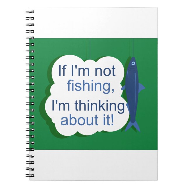 Cuaderno Si no estoy pescando (Frente)