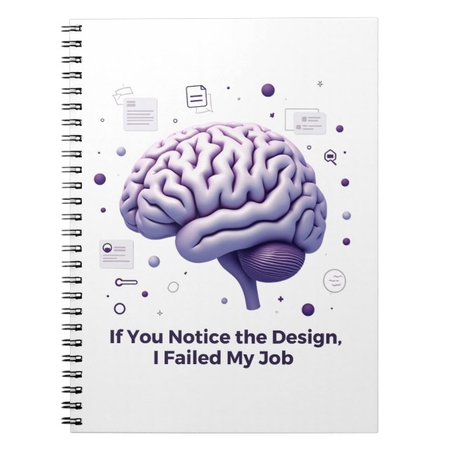 Cuaderno Si notas el diseño – Diseñadores UI/UX (Frente)