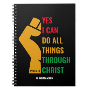 Cuaderno SÍ Personalizado PUEDO HACER TODAS LAS COSAS Crist