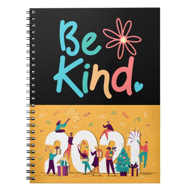 Cuaderno Si puede hacer algo en 2021 BE KIND Holidays (Frente)