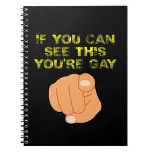 Cuaderno Si Puedes Leer Esto Eres Gay Gracioso LGBTQ