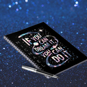 Cuaderno Si puedes soñarlo portátil personalizado