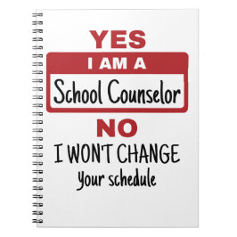 Cuaderno Sí, soy consejero escolar, cambio de horario