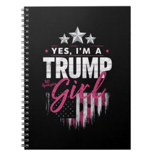 Cuaderno Sí, soy una chica de Trump, sin disculpas, elecció