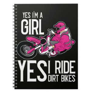 Cuaderno Sí, soy una chica, sí, monto una moto de cross