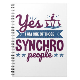 Cuaderno Sí, soy uno de esos sincromos nadando