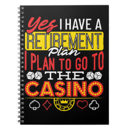 Cuaderno Sí, tengo un plan de retiro Casino Gambler diverti