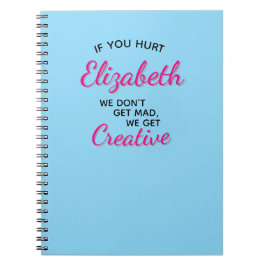 Cuaderno Si tú lastimas nos volvemos creativos