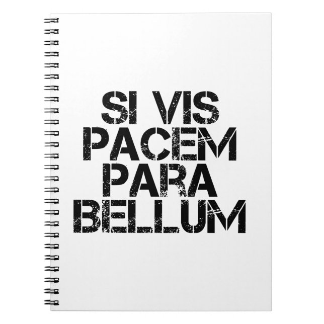 Cuaderno Si Vis Pacem Para Bellum (Frente)