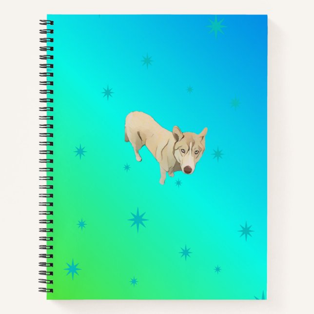 Cuaderno Siberian Husky Notebook (Anverso)