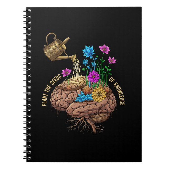 Cuaderno Siembra las Semillas del Conocimiento | Cerebro In (Frente)