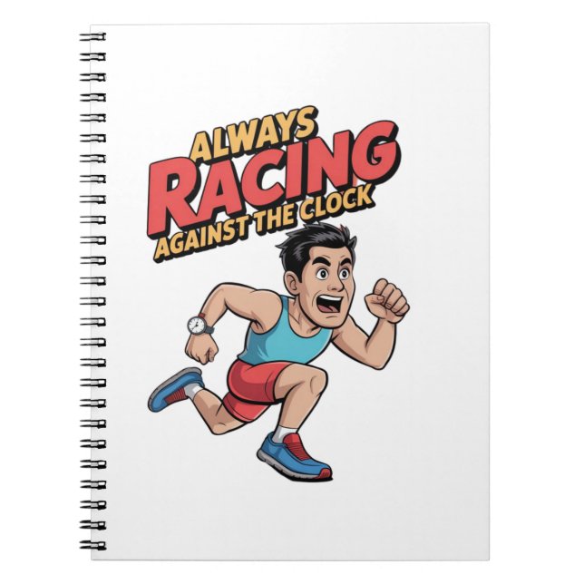 Cuaderno "Siempre Carreras contra el reloj" (Frente)