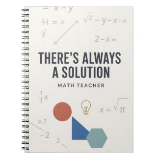 Cuaderno Siempre hay una solución Enseñanza de matemáticas