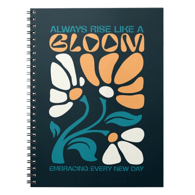 Cuaderno Siempre Levántate Como una Cita Positiva de Florac (Frente)