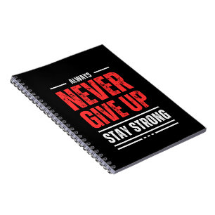 Cuaderno Siempre No Renuncies A La Fuerte Motivación