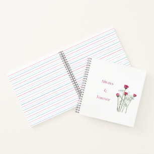 Cuaderno Siempre & Por Siempre Floral Romántico Aniversario