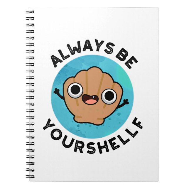 Cuaderno Siempre Sé Positivo Conch-shellf Chiste de Concha  (Frente)