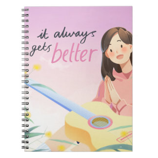 Cuaderno Siempre se vuelve mejor inspirador