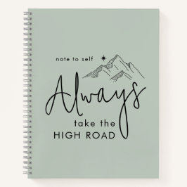 Cuaderno Siempre tome la motivación del sabio de la carrete