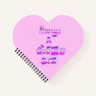 Cuaderno Siempre una abeja reina bebé corazón rosado