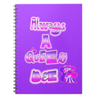 Cuaderno Siempre una abeja reina morada