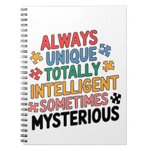 Cuaderno Siempre Único Totalmente Inteligente A Veces