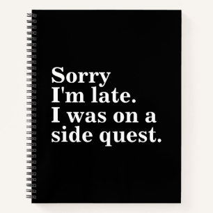 Cuaderno Siento llegar tarde. Yo estaba en una búsqueda lat