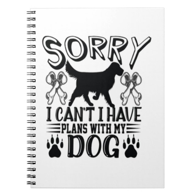 Cuaderno Siento Tener Planes Con Mi Cita De Perro (Frente)