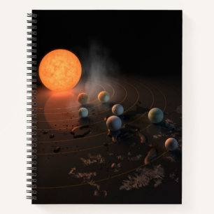 Cuaderno Siete planetas en órbita alrededor de la estrella 