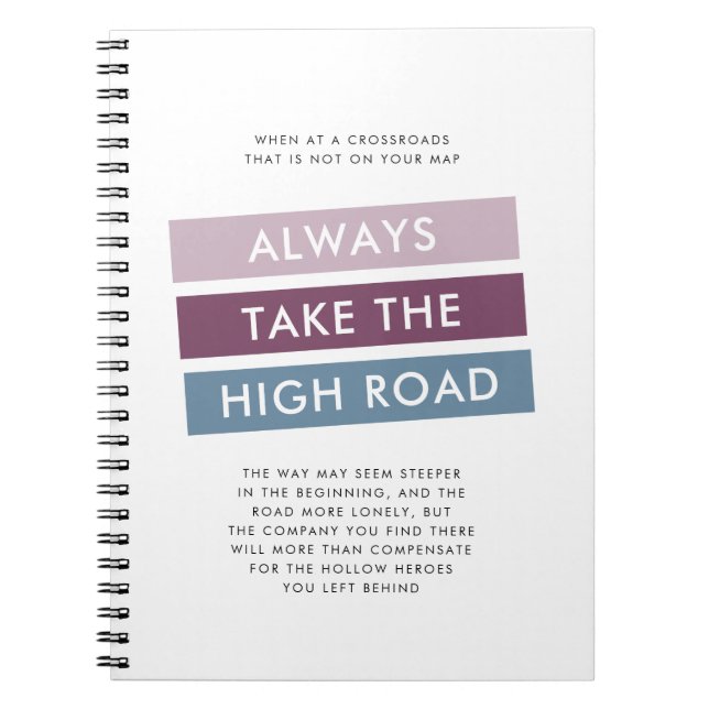 Cuaderno Siga siempre la cita motivadora de la buena carret (Frente)