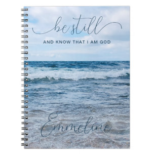Cuaderno Sigan inspirando a Blue Spiral Photo Notebook