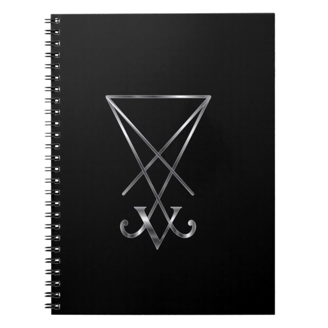 Cuaderno Sigil del símbolo de Lucifer- A del satanism (Frente)