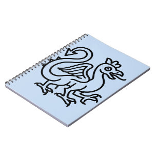 Cuaderno Sigilo de Basilisco Medieval Fantasía Heráldica Mi