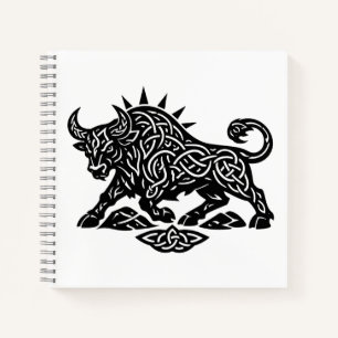 Cuaderno Sigilo del Toro Tauro — Tatuaje Zodiacal Terrenal