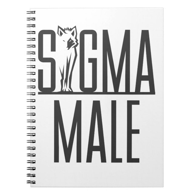 Cuaderno Sigma Male Wolf Lone Loner Meme (Frente)