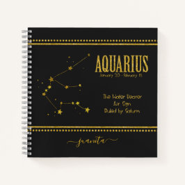 Cuaderno Signo de estrella de acuario