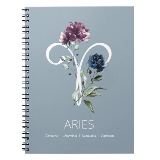 Cuaderno Signo de estrella zodiac Aries (Frente)