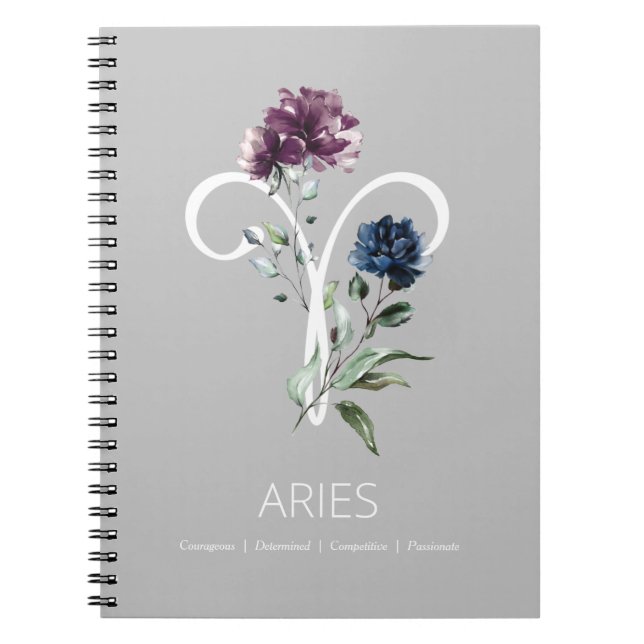 Cuaderno Signo de estrella zodiac Aries (Frente)