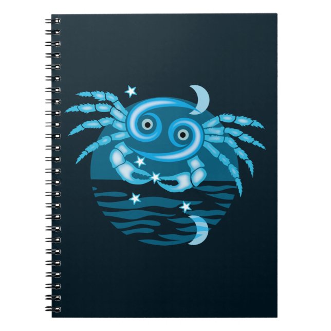 Cuaderno Signo de estrella zodiaca - Símbolo de cáncer (Frente)