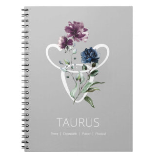 Cuaderno Signo de estrella zodiaca Tauro
