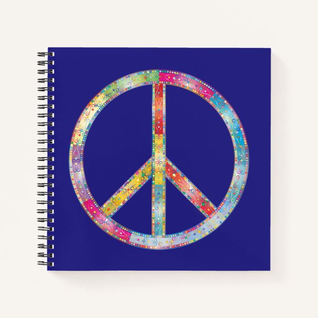Cuaderno Signo de paz colorida (Anverso)