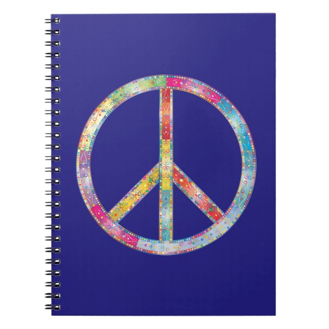 Cuaderno Signo de paz colorida (Frente)