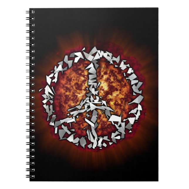 Cuaderno Signo de paz explosivo (Frente)