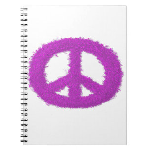 Cuaderno Signo de paz púrpura
